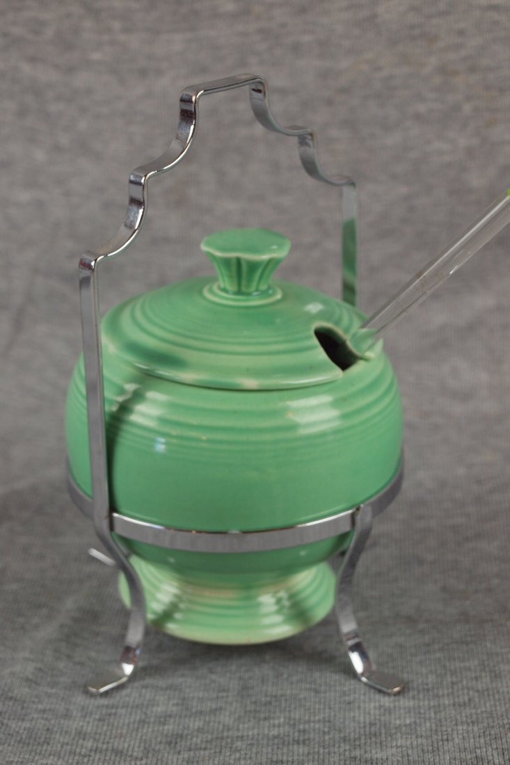 Fiesta marmalade, green with chrome holder: Fiesta marmalade, green with chrome holder