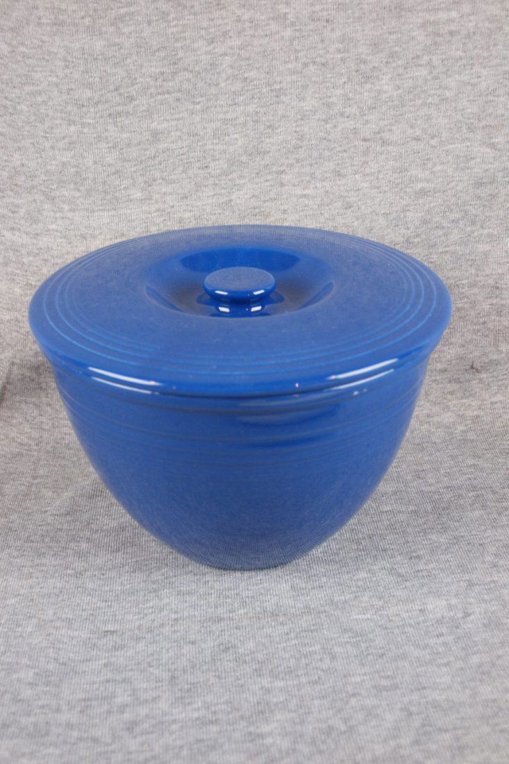 Fiesta #4 mixing bowl lid, cobalt (lid only): Fiesta #4 mixing bowl lid, cobalt (lid only)