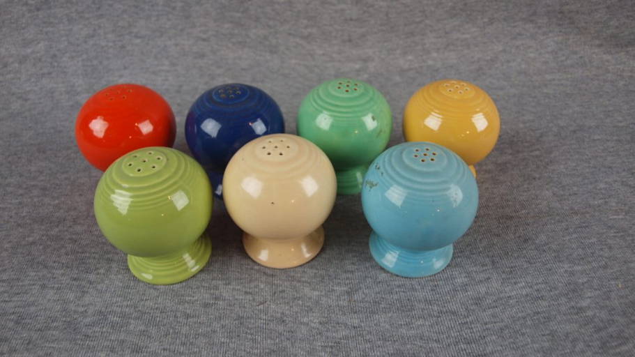 Fiesta Shaker Group, Lot Of 7 Mixed Colors