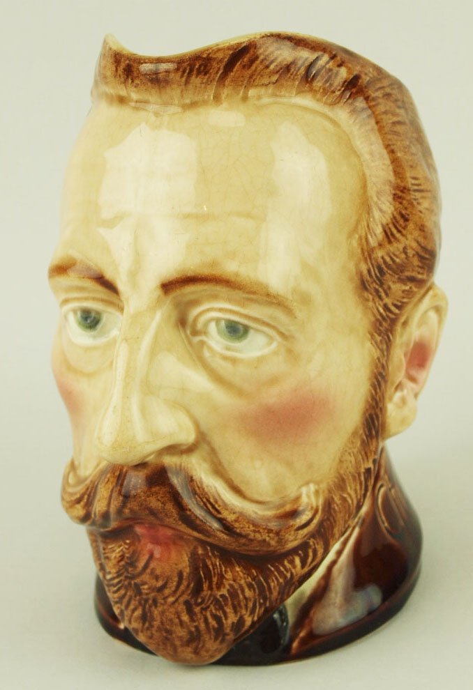 A Very Rare Sarreguemines water pitcher ‘Chairman: A Very Rare Sarreguemines water pitcher ‘Chairman Michelsen’. Shape# 3733. Chairman Michelsen was the prime minister of Norway. 'CURATED & CATALOGUED BY NICOLAUS BOSTON'