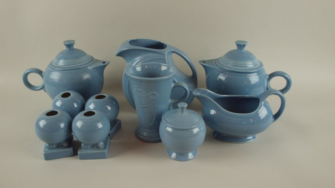 Fiesta Post 86 lot of 10 periwinkle items: Fiesta Post 86 lot of 10 periwinkle items