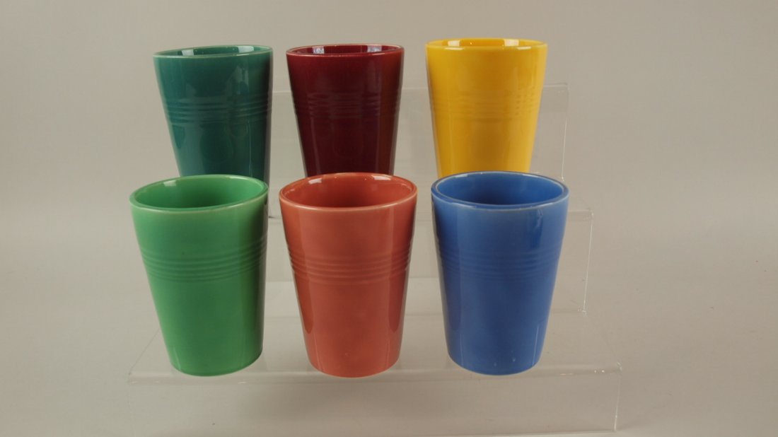 Harlequin water tumbler group, 6 mixed colors: Harlequin water tumbler group, 6 mixed colors