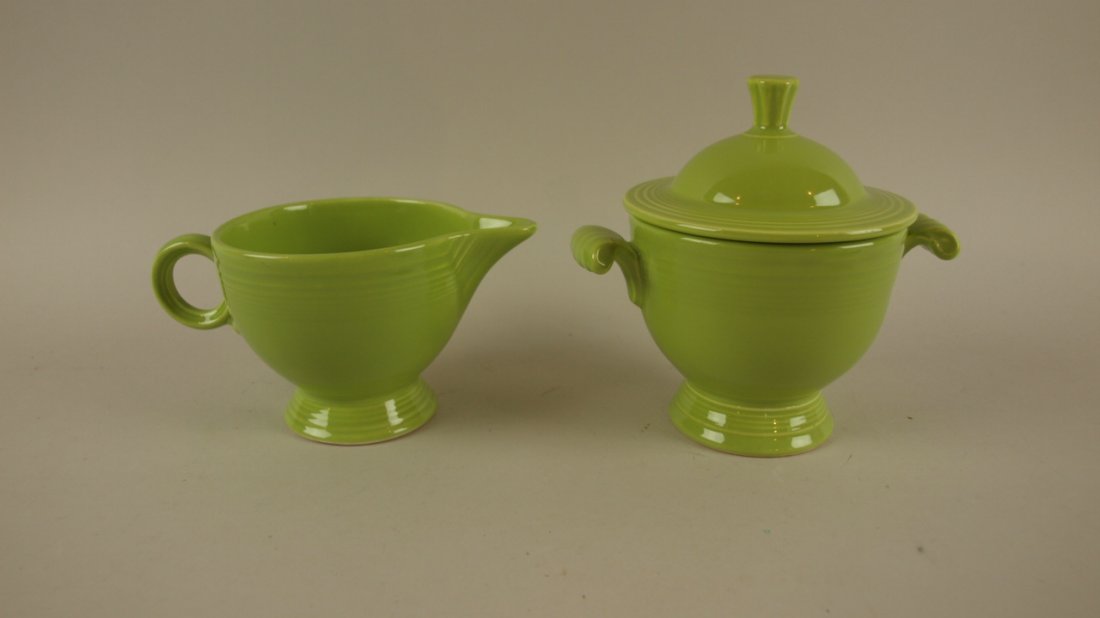 Fiesta cream & sugar, chartreuse: Fiesta cream & sugar, chartreuse