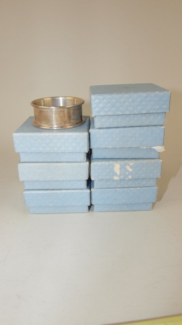 Set of 8 sterling silver napkin rings 3.2 oz: Set of 8 sterling silver napkin rings 3.2 oz