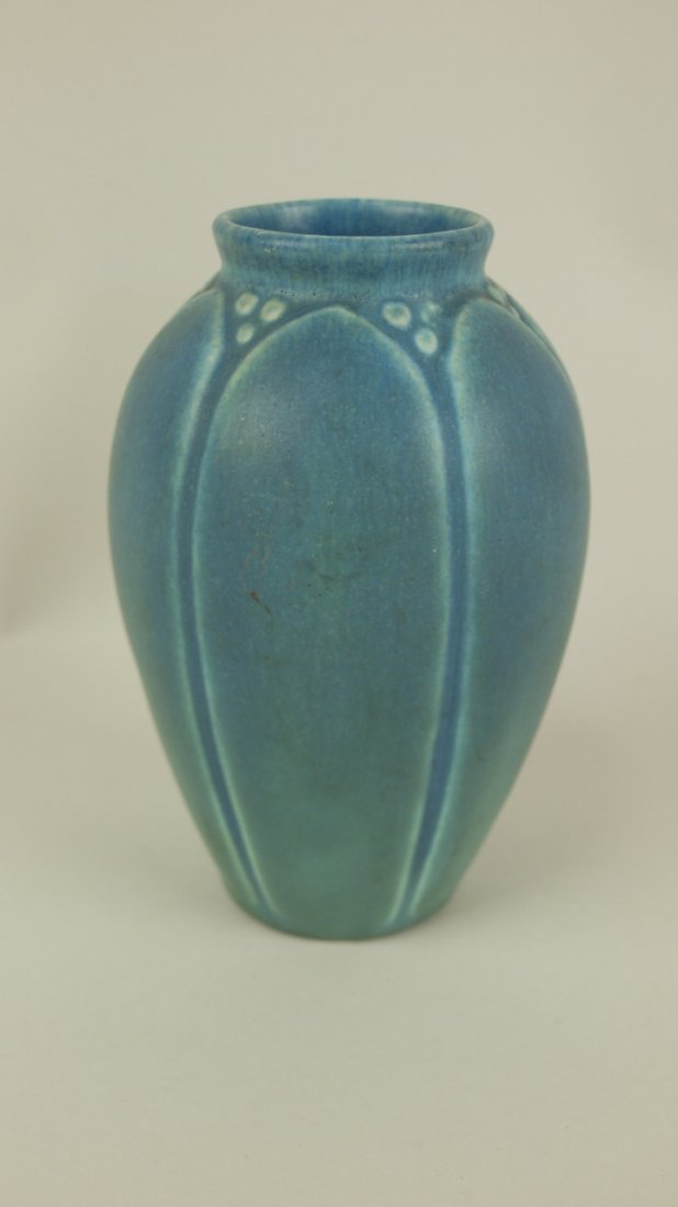 Rookwood blue art pottery vase 2088, 1923, 5 1/4" May 22, 2015