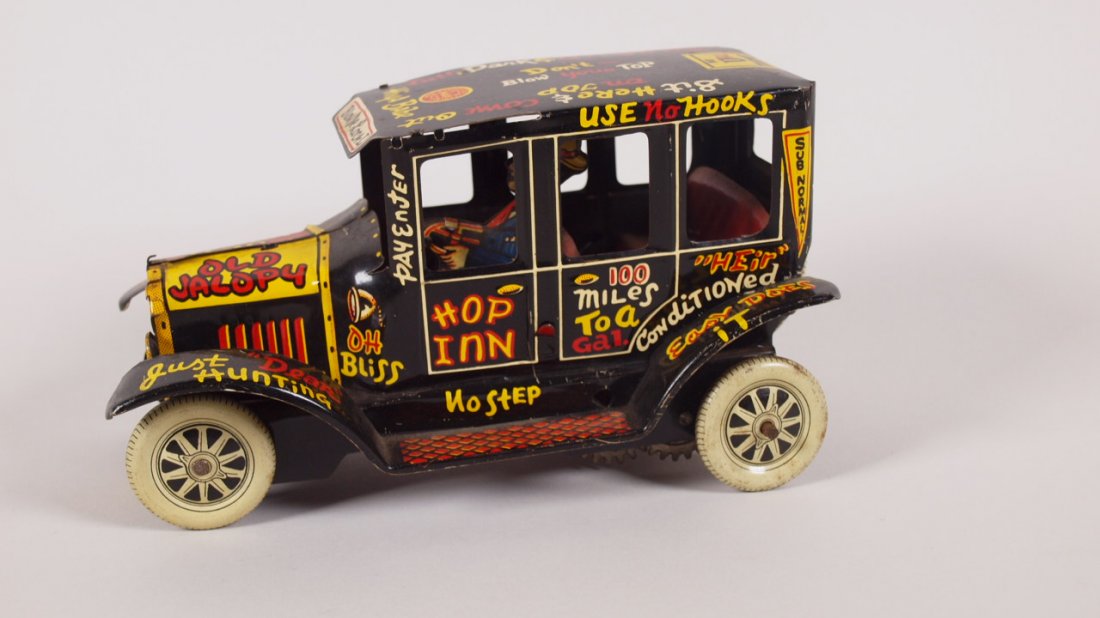 Marx Old Jalopy tin litho wind up car: Marx Old Jalopy tin litho wind up car