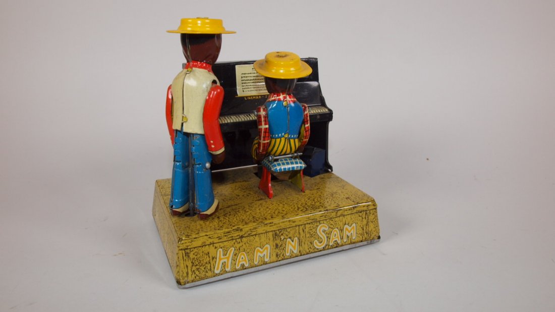 Mar Line "Ham 'N Sam" tin litho wind up toy: Mar Line "Ham 'N Sam" tin litho wind up toy