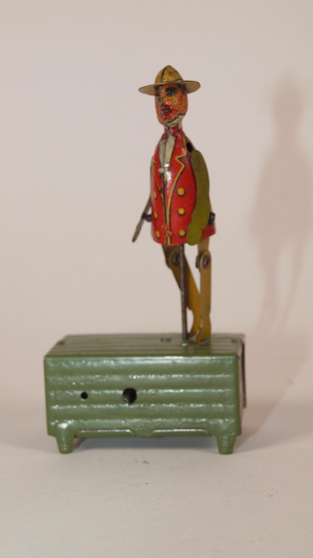German Jigger tin litho penny toy: German Jigger tin litho penny toy
