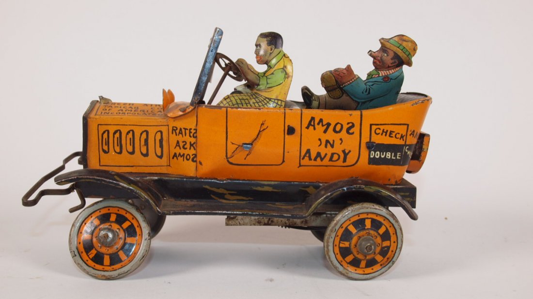 Marx "Amos & Andy Fresh Air Taxi" tin litho wind up: Marx "Amos & Andy Fresh Air Taxi" tin litho wind up toy, some wear