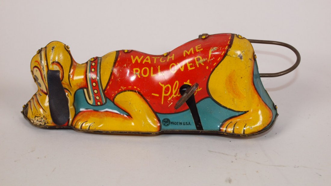 Marx Rollover Pluto tin litho wind up toy: Marx Rollover Pluto tin litho wind up toy