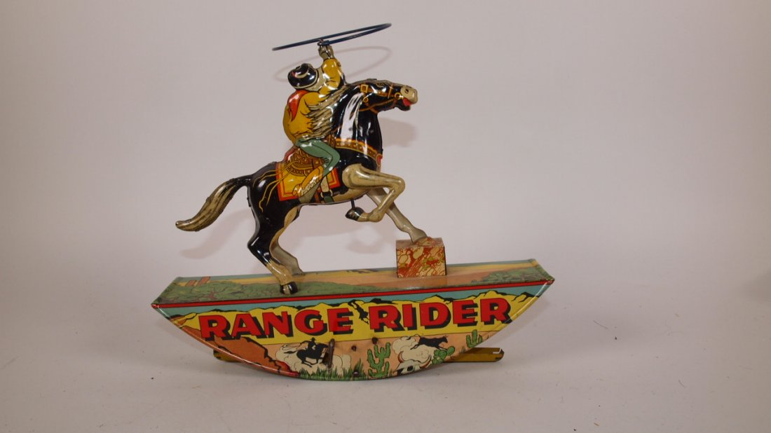 Marx tin litho Range Rider wind up toy: Marx tin litho Range Rider wind up toy