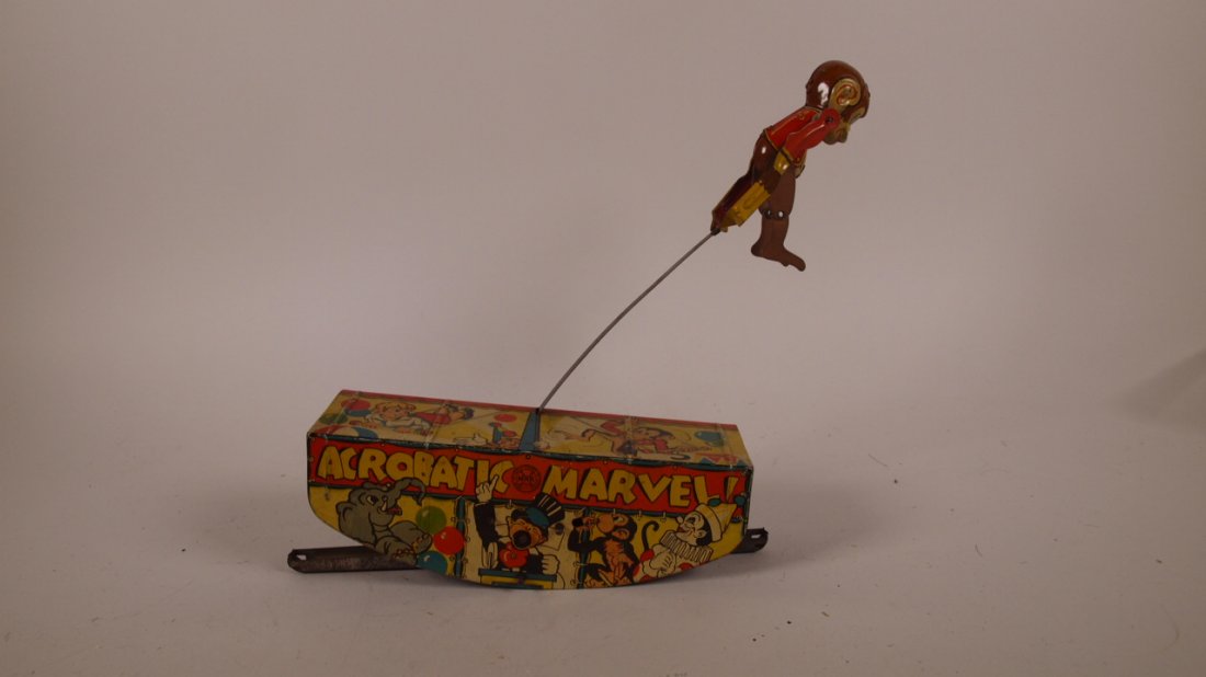 Marx tin litho Aerobatic Marvel wind up toy: Marx tin litho Aerobatic Marvel wind up toy