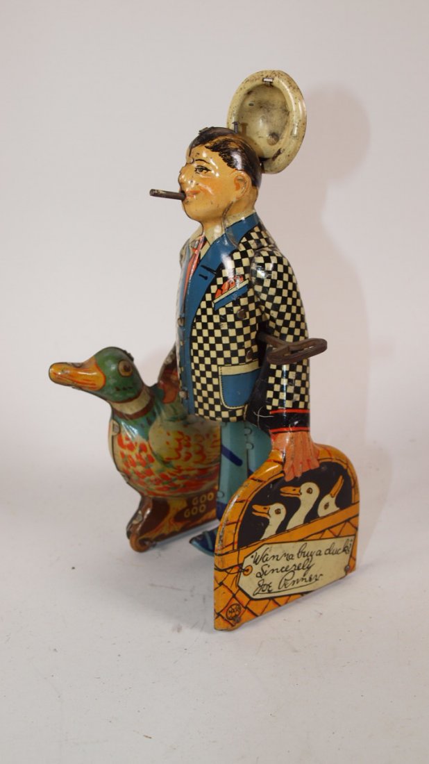 Marx tin litho Joe Penner and duck wind up toy: Marx tin litho Joe Penner and duck wind up toy