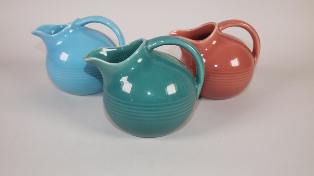 Fiesta Harlequin novelty creamer group: turquoise, (1 of 1)