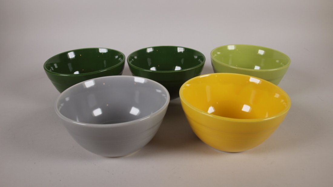 Fiesta Harlequin lot of 5 36s bowls, mixed colors: Fiesta Harlequin lot of 5 36s bowls, mixed colors