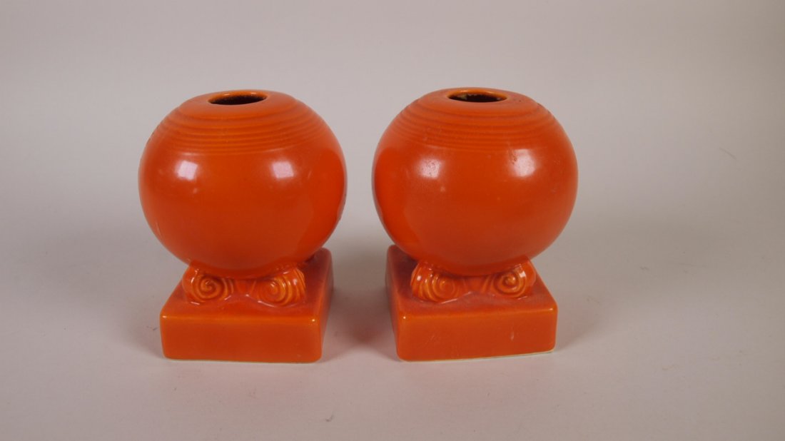 Fiesta bulb candle holder, pair red (1 of 1)