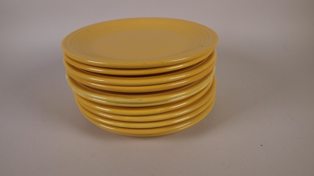 Fiesta 7" plate group, lot of  11, yellow (1 of 1)
