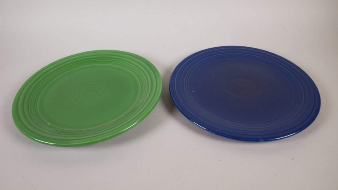 Fiesta 9" plate group, medium green & cobalt (1 of 1)