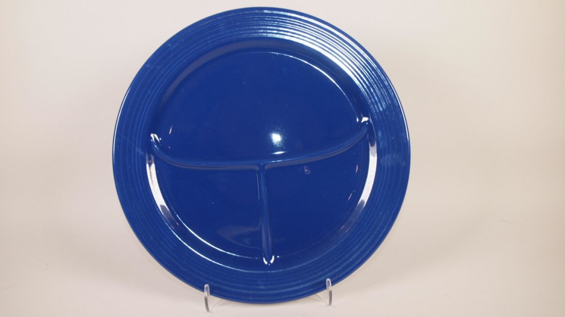 Fiesta 12" compartment plate, cobalt (1 of 1)
