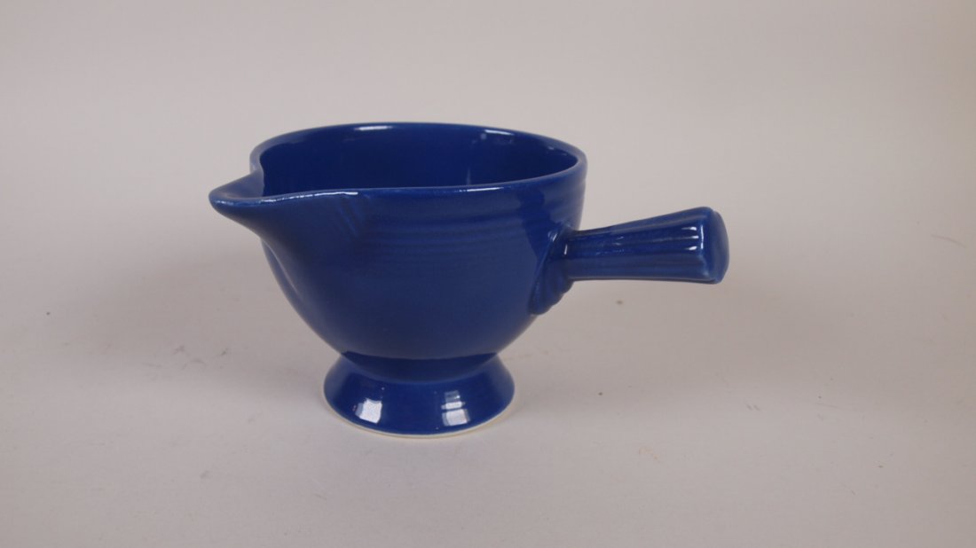 Fiesta cobalt stick handled creamer (1 of 1)