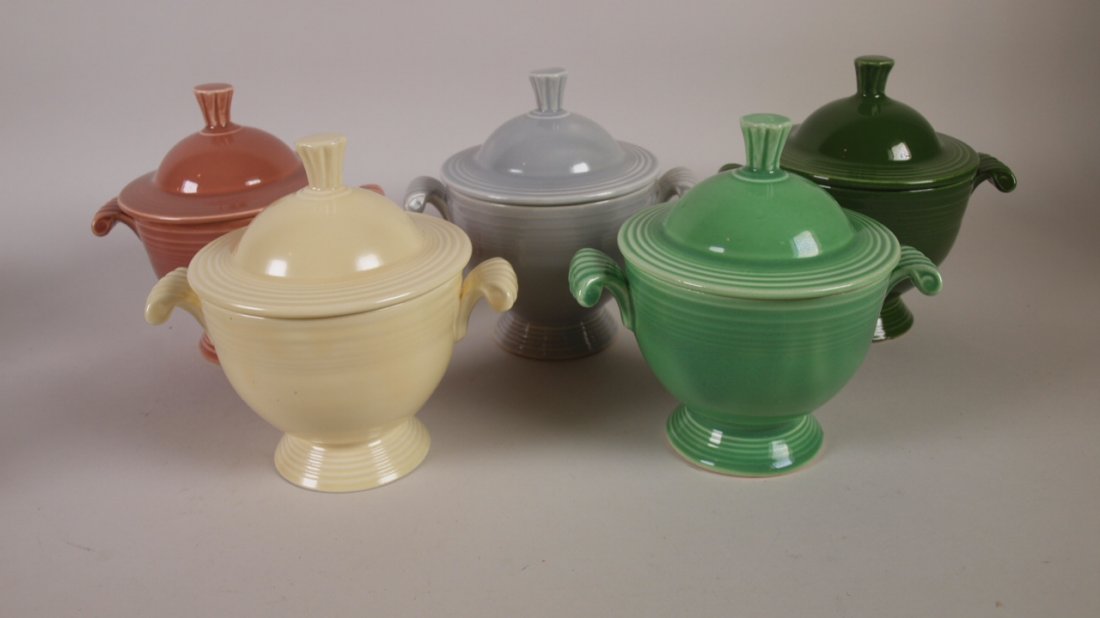 Fiesta sugar group, rose, gray, dark green, ivory & (1 of 1)