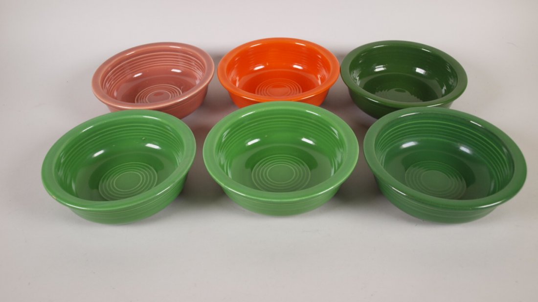 Fiesta 5 1/2" fruit bowl, lot of 6 mixed colors (1 of 1)