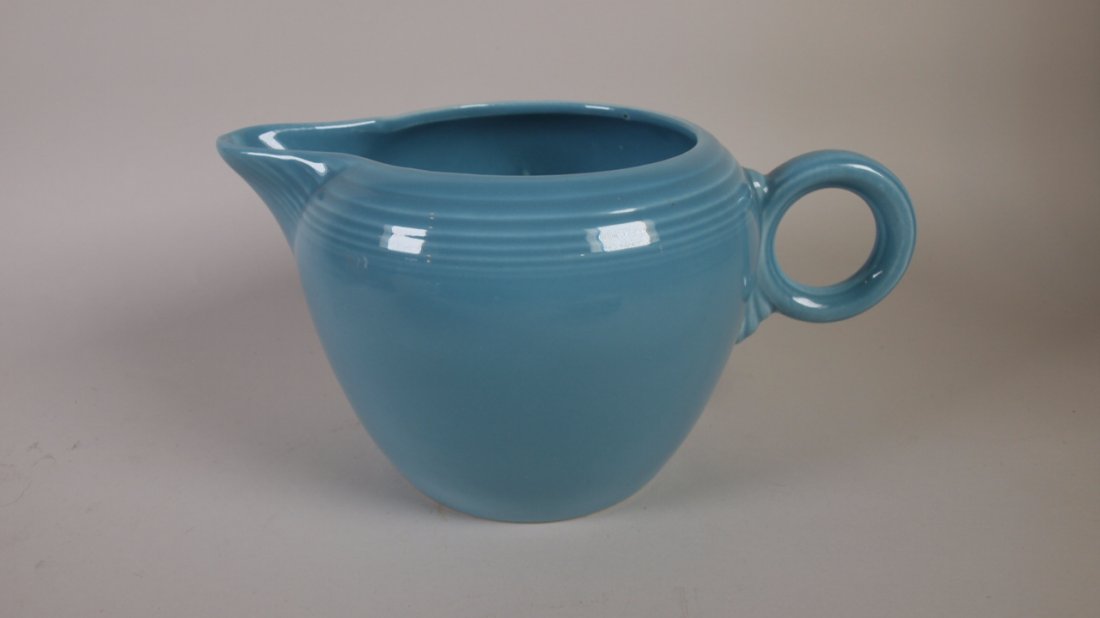 Fiesta two pint jug, turquoise (1 of 1)