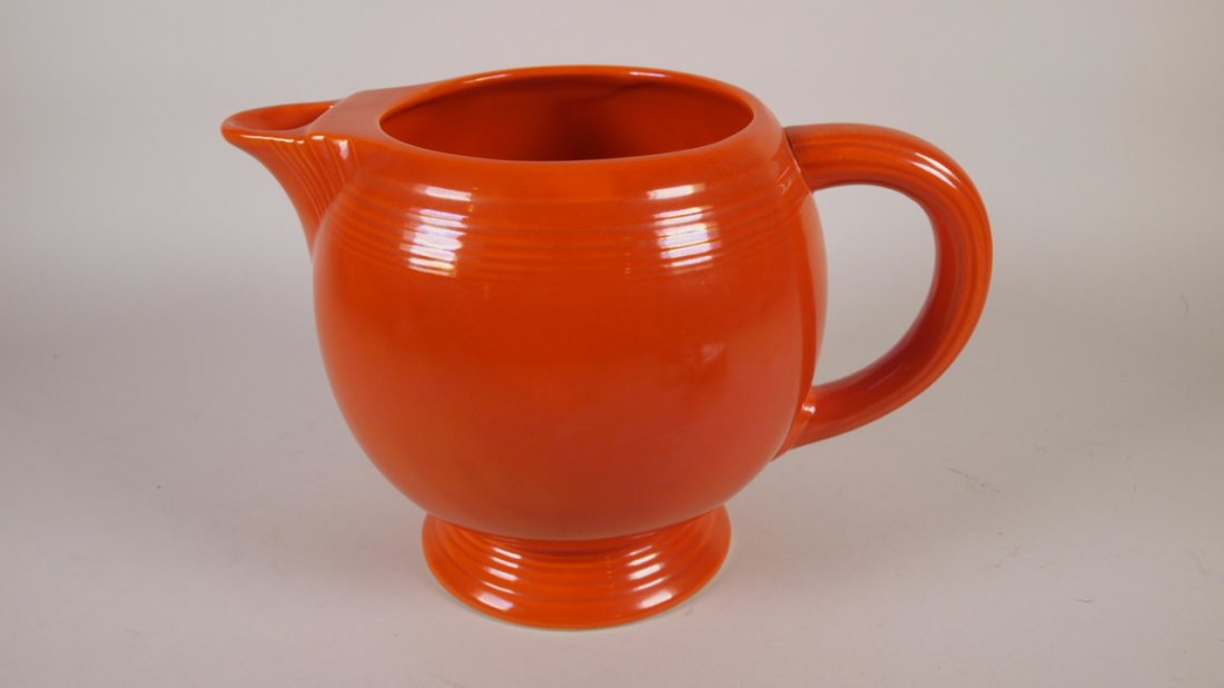 Fiesta ice lip pitcher, red (1 of 1)