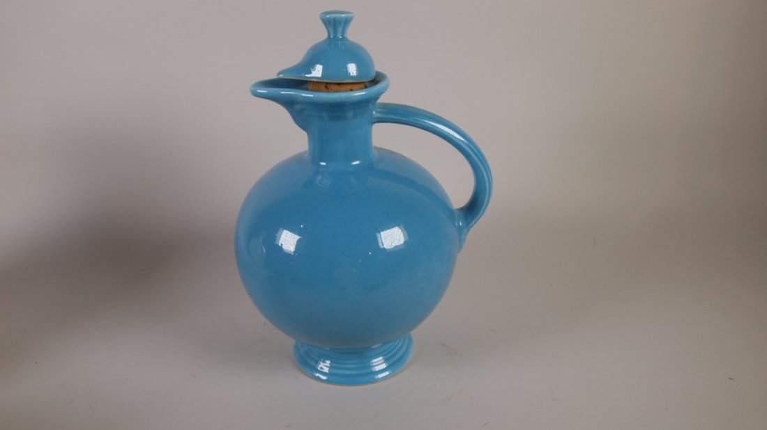 Fiesta water carafe, turquoise (1 of 1)