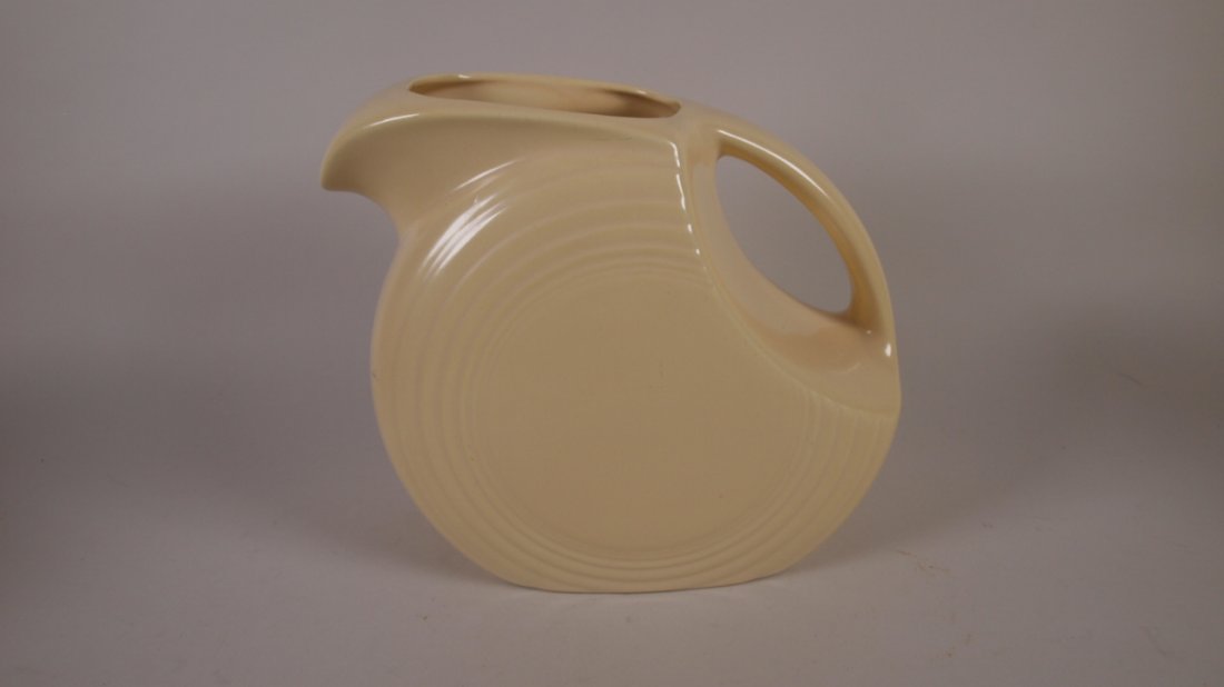 Fiesta disc water pitcher, ivory (1 of 1)