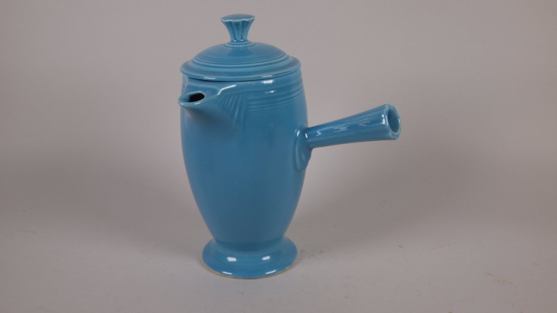 Fiesta demitasse coffee pot, turquoise (1 of 1)