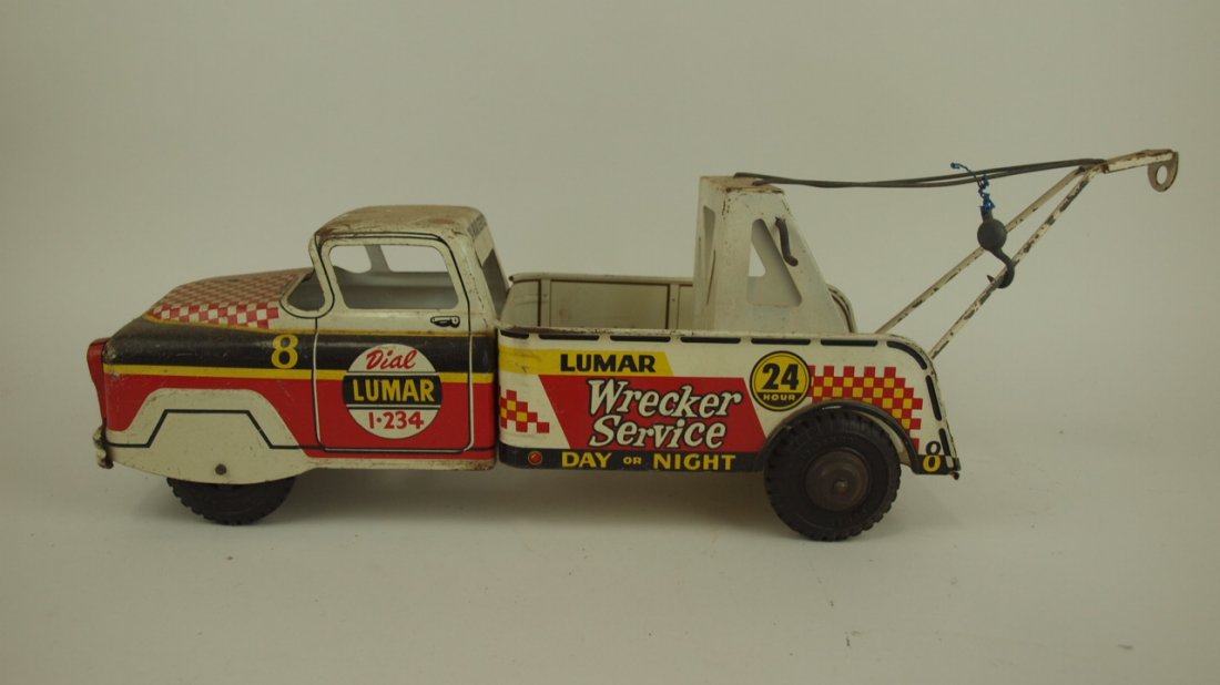 LuMAr pressed steel lithograph wrecker service tow: LuMAr pressed steel lithograph wrecker service tow truck
