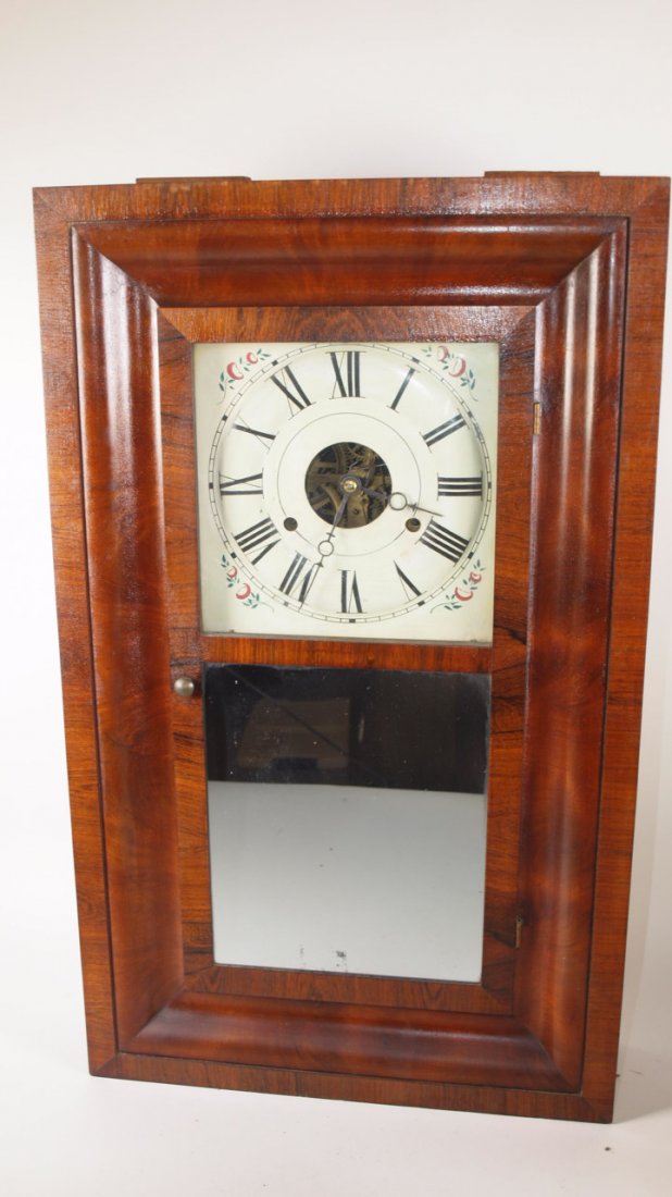 Seth Thomas 30 hr weight clock with mirror front circa: Seth Thomas 30 hr weight clock with mirror front circa 1880-90