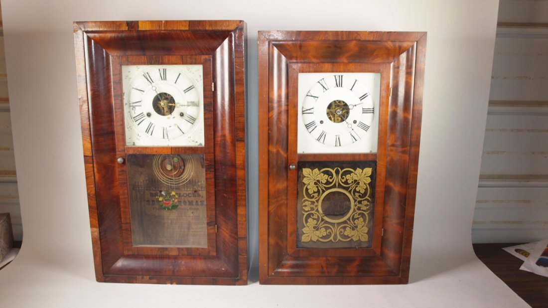 Seth Thomas lot of 2 weighted clocks: Seth Thomas lot of 2 weighted clocks