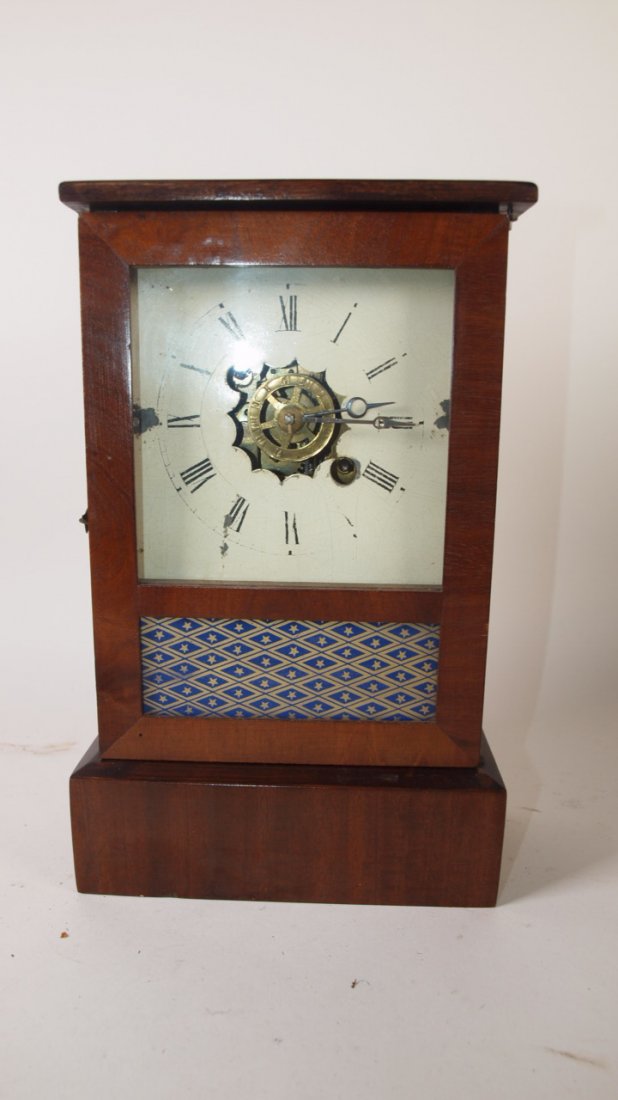 Walnut small shelf clock, 11": Walnut small shelf clock, 11"