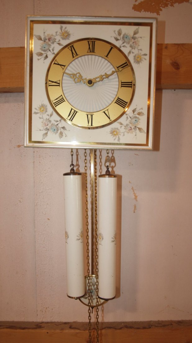 German 8 day weight driven wall clock: German 8 day weight driven wall clock