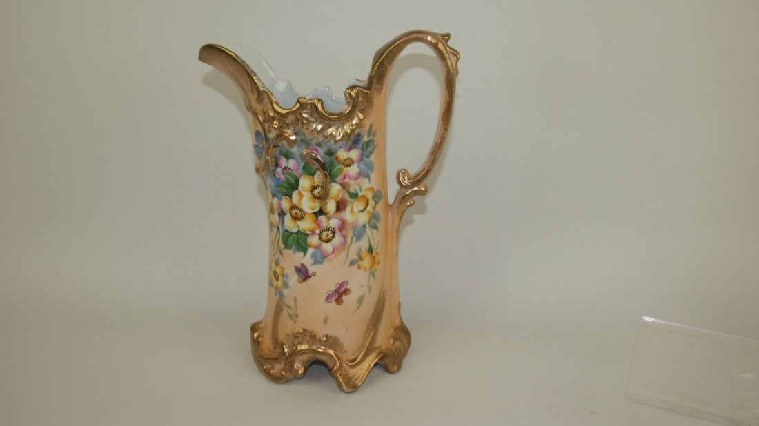 RS Prussia floral tankard, 12" (1 of 1)