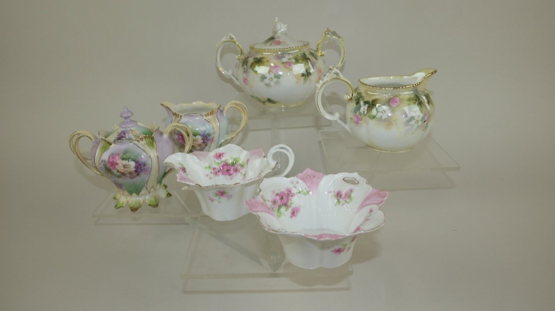 RS Prussia lot of 3 cream & sugar sets (1 of 1)