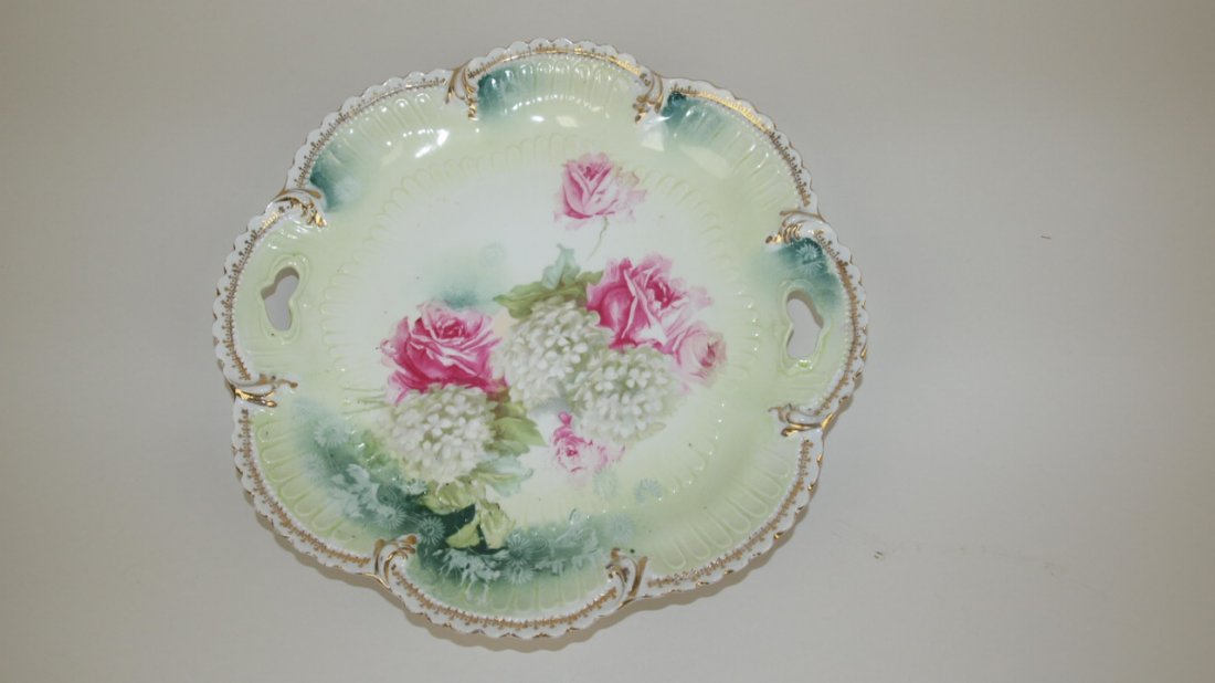RS Prussia floral cake plate 10" (1 of 1)