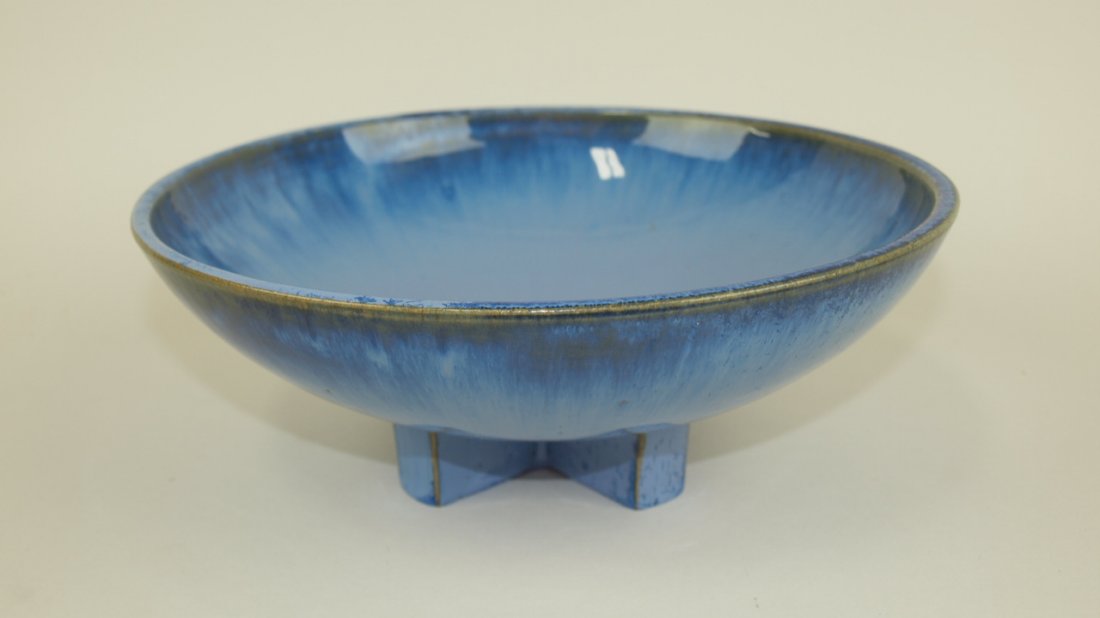 Fulper art pottery bowl 9 3/4" d: Fulper art pottery bowl 9 3/4" d