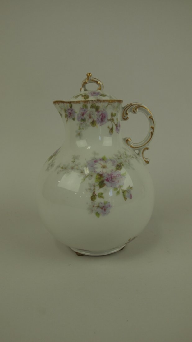 Haviland & Abbot Co. porcelain chocolate pot with (1 of 1)