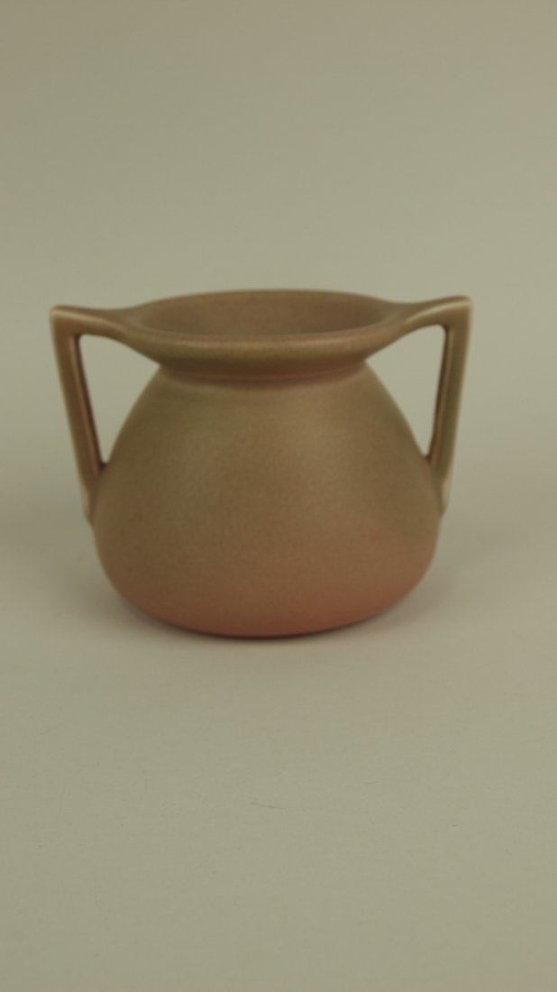 Rookwood art pottery, yellow, two handled vase, 3 1/4", (1 of 1)