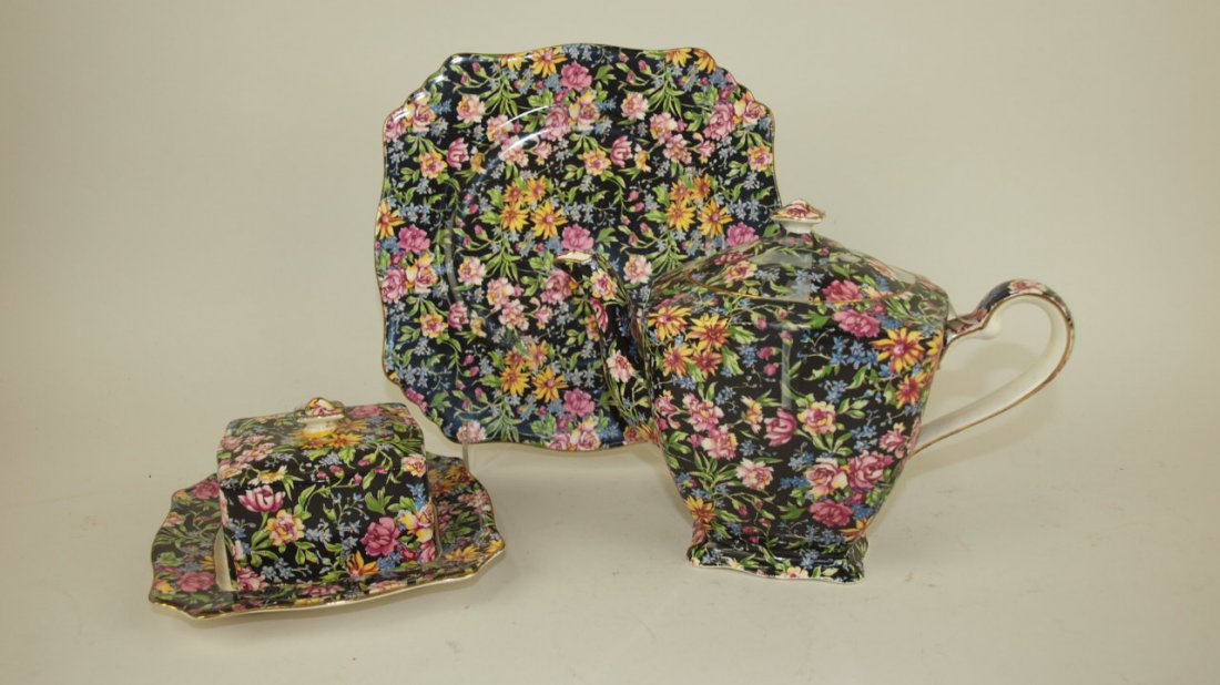 Royal Winton Chintz "Nantwich" lot of 3 pieces: teapot, (1 of 1)