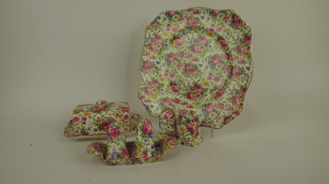 Royal Winton Chintz "Summertime" lot of 4 pieces: buter (1 of 1)