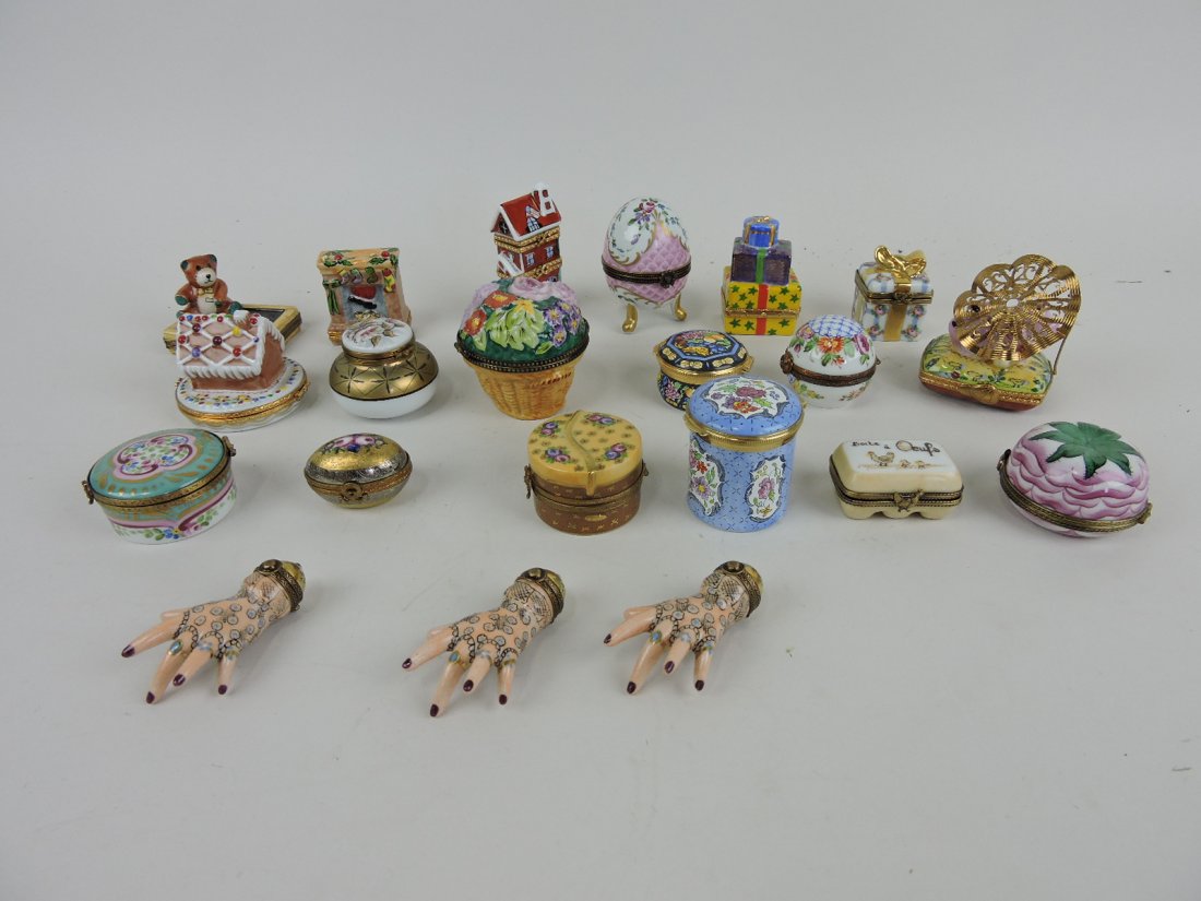 Limoges France lot of 21 trinket boxes (1 of 1)