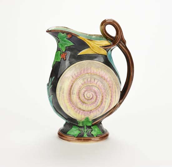 A Rare Large Wedgwood Majolica ‘Nautilus’ Pitcher (1 of 3)