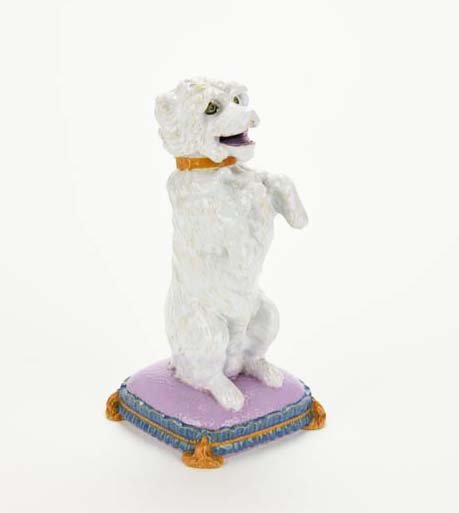 An Extremely Rare Large Brownfield Majolica ‘Dog on a (1 of 3)