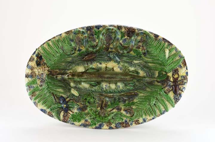 A School of Paris Palissy Dish c.1875 Attributed to (1 of 4)