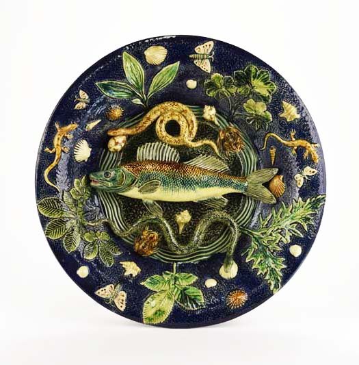 An Excellent Quality Barbizet Palissy Dish c.1875 The (1 of 6)