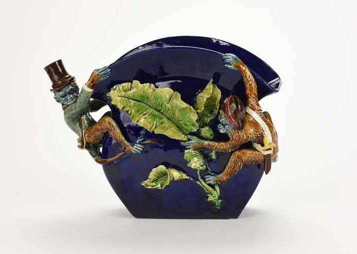 A Very Rare and Amusing Thomas Sargent Majolica Monkey (1 of 5)